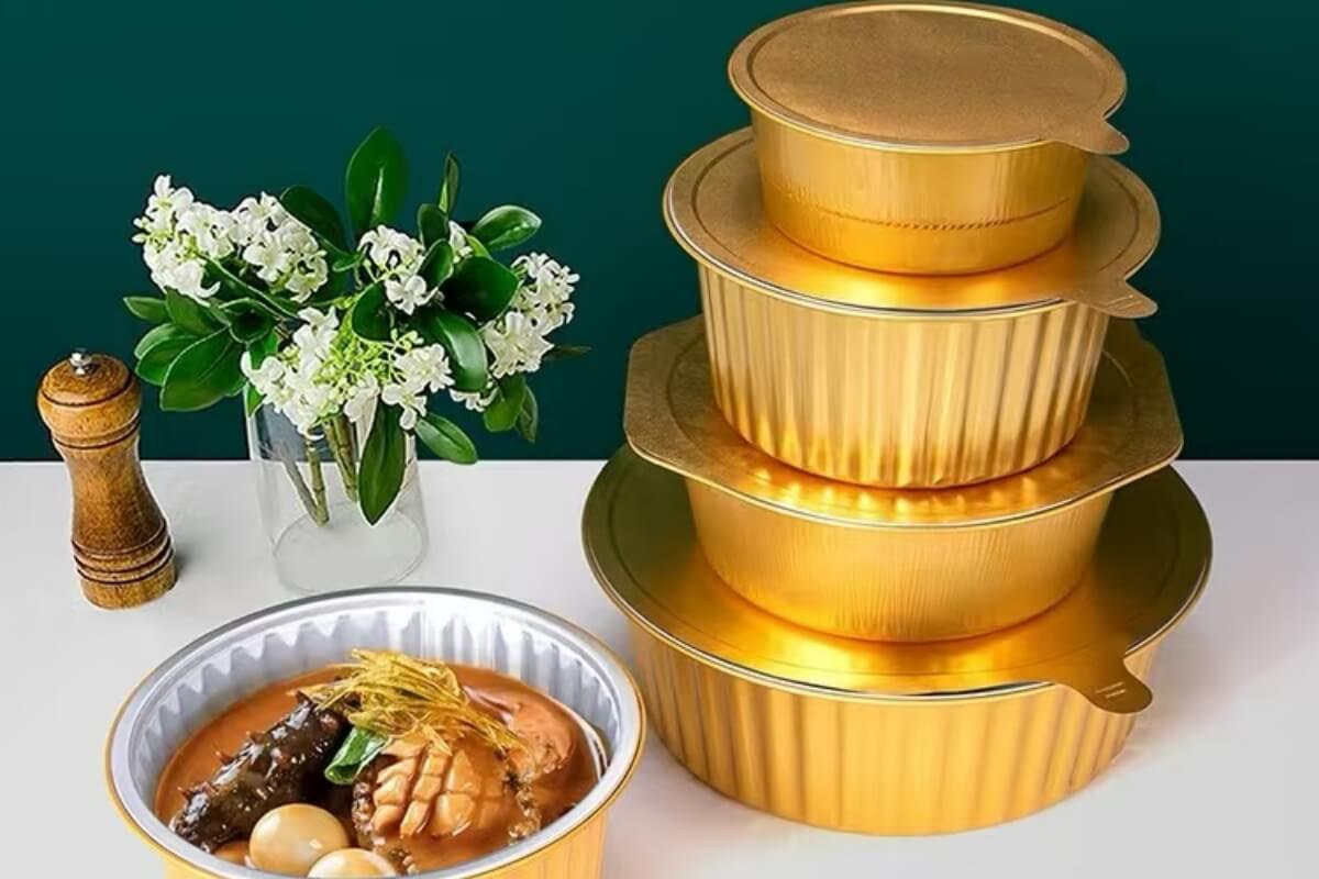 aluminum foil pan with lid